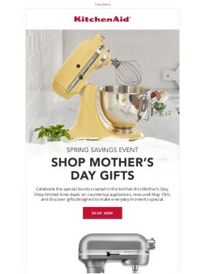KitchenAid - Find the Perfect Gift for Mom with Savings on Countertop Appliances