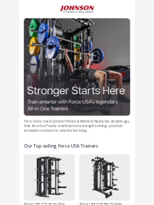 Johnson Fitness - Strength Without Compromise