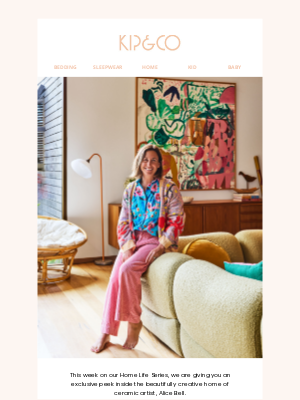 Kip and co (Australia) - Step inside ceramic artist Alice Bell’s playful family paradise 🌿