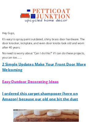 Petticoat Junktion - 🚪🚪🚪🚪Simple Front Door updates...