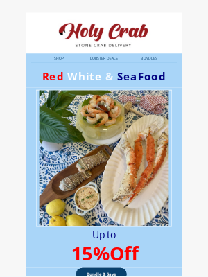 Holy Crab Delivery - Bundle Up for 4th of July Savings!