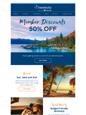 Travelocity - Members like you deserve something special