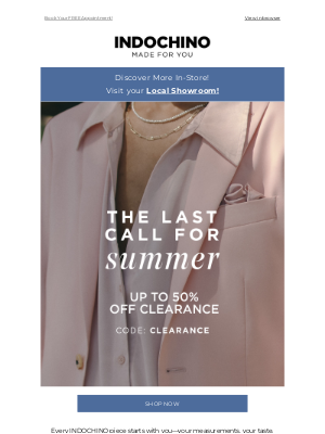 INDOCHINO - The Late Summer Show