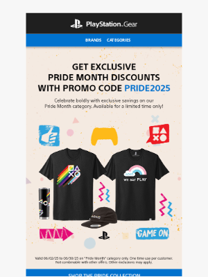 PlayStation - Show Your Pride – Save on PlayStation Gear
