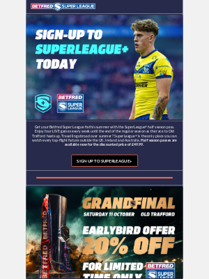 Super league (United Kingdom) - Watch OVER 50 games LIVE 😍