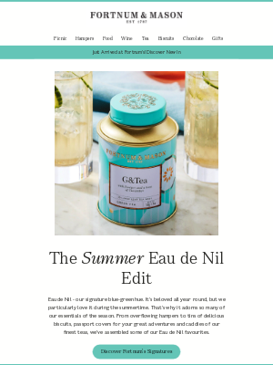 Fortnum & Mason (United Kingdom) - It’s an Eau de Nil Summer!