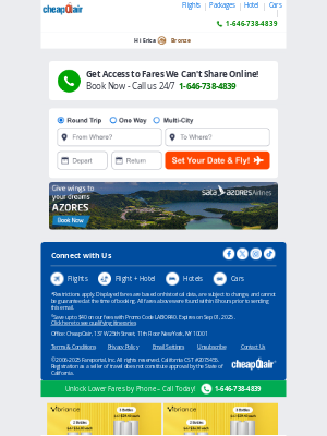 CheapOair - ✈  Discover Great Low Fares Today!