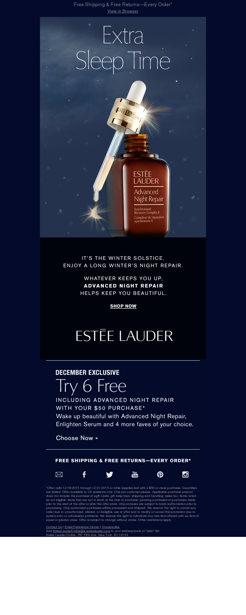 Estée Lauder - It's the longest night of the year...