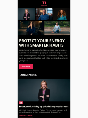 MasterClass - Beat burnout before it drains your summer