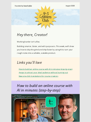 Teachable - Your next course in 7 mins with AI?