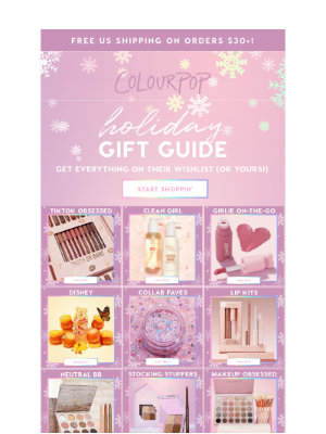 ColourPop Cosmetics - The perfect holiday gift guide 🎀❄️✨