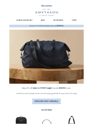 Smythson - Last chance for 25% off