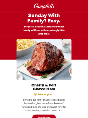 Campbell's Soup - 3 recipes for Sunday family time🌷