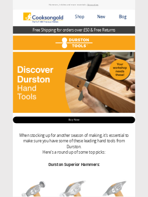 Cookson Gold (United Kingdom) - Do you have these Durston hand tools?