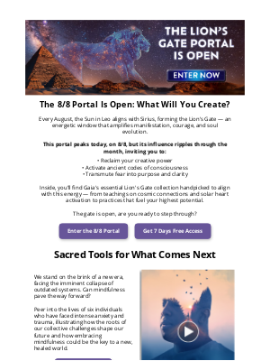 The Lion’s Gate Portal Is Open 🌌