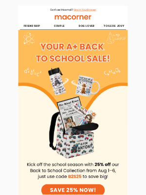 Macorner - Class Is Almost In Session… With 25% Off, Donald! 🚌