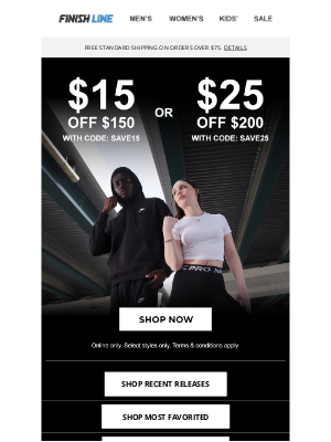 Finish Line - New Deal Alert! 💸 Save more when you buy more