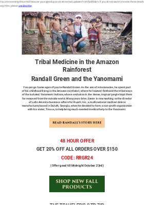 RailRiders Adventure Clothing - Meet Medicine Man - Randall Green - Shop the New Collection - 20% Off