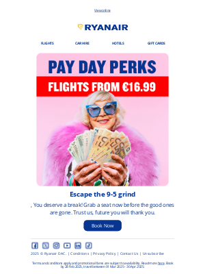 Ryanair - IT’S PAYDAY!