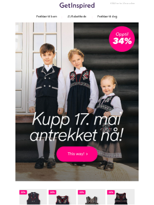 Get Inspired (Norway) - Kupp 17. mai antrekket til barna nå! 😍🇳🇴