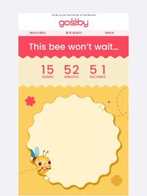 Gossby - Quick! Your surprise flies away at midnight… 🐝