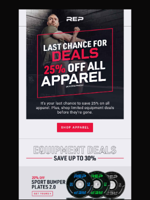 REP Fitness - Labor Day Sale Final Hours