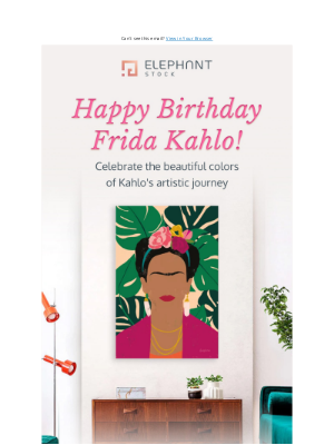 ElephantStock - Today We Celebrate Frida Kahlo! 🌺