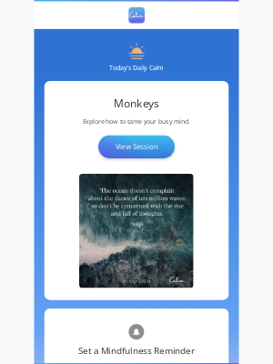 Calm - Saturday's Daily Calm: Monkeys