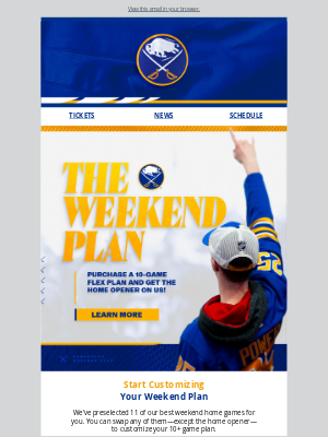 Pegula Sports and Entertainment - Your ultimate Weekend Flex Plan available NOW!