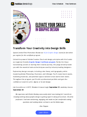 Noble Desktop - Elevate Your Career with Graphic Design Skills