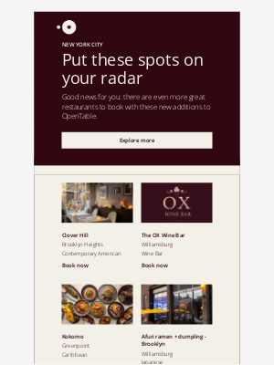 OpenTable - Explore the newest OpenTable restaurants