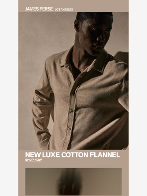 James Perse Ent. - Luxe Cotton Flannel Shirting