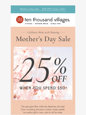 Ten Thousand Villages - 🌸 Celebrate Mom with Handcrafted Gift Ideas