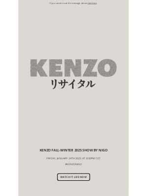 Kenzo - KENZO SHOW IS ABOUT TO START