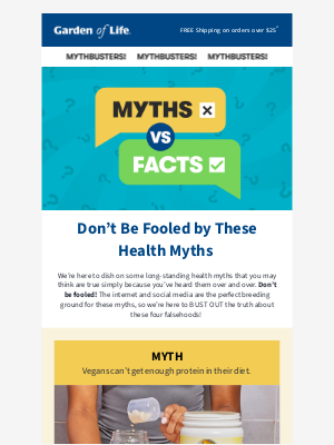 Garden of Life - MYTHBUSTERS! Don’t Be Fooled by Health Myths