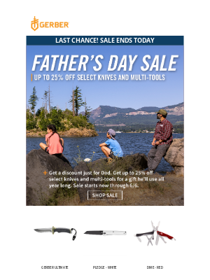 Gerber Gear - Last Chance: 25% Off
