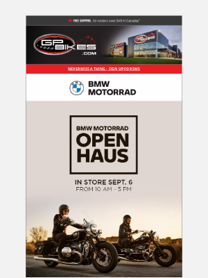 GP Bikes - BMW Motorrad Open Haus – September 6 🏍️