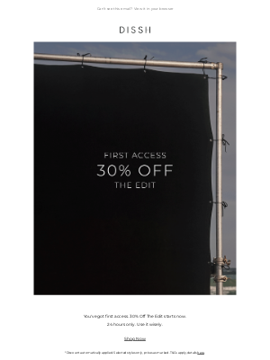 Dissh (Australia) - First Access: 30% Off The Edit