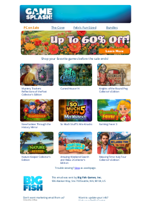Big Fish Games - ⏳ There’s still time to save! 🕰️