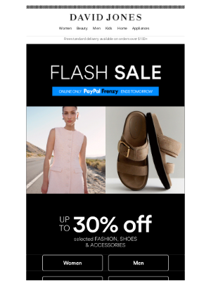 David Jones (Australia) - FLASH SALE | Up To 30% Off Fashion