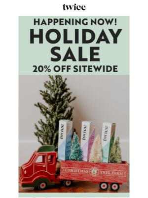 Twice - Have you seen our holiday SAVINGS?
