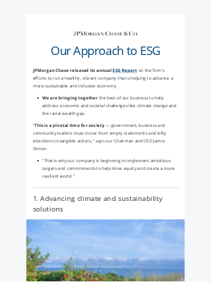 JPMorgan Chase & Co. - Advancing a Sustainable and Inclusive Economy