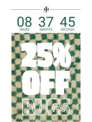 Jayson Home - 25% off all rugs ends tonight!