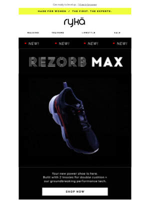 RYKA - NEW! The Rezorb Max 👟