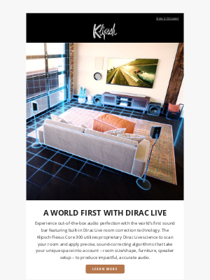 Klipsch - Meet the Flexus CORE 300 - The World’s First Sound Bar with Dirac Live