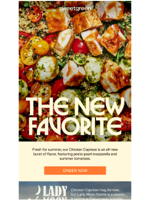 sweetgreen - Have you met Chicken Caprese?