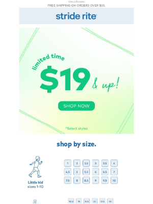 Stride Rite - $19 & Up? Limited Time Only!