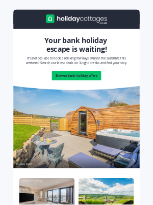holidaycottages.co.uk - Fancy a short break this weekend?