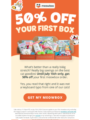 meowbox - Our biggest sale ever is on meow and ends soon!
