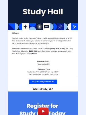 ActiveCampaign - 📧 You're Invited: ActiveCampaign’s Study Hall Returns to DC!
